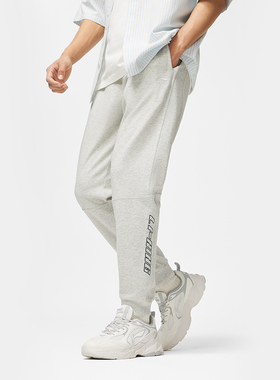 李宁正品运动潮流系列新款男子束脚冰感舒适吸湿排汗卫裤AKLU313