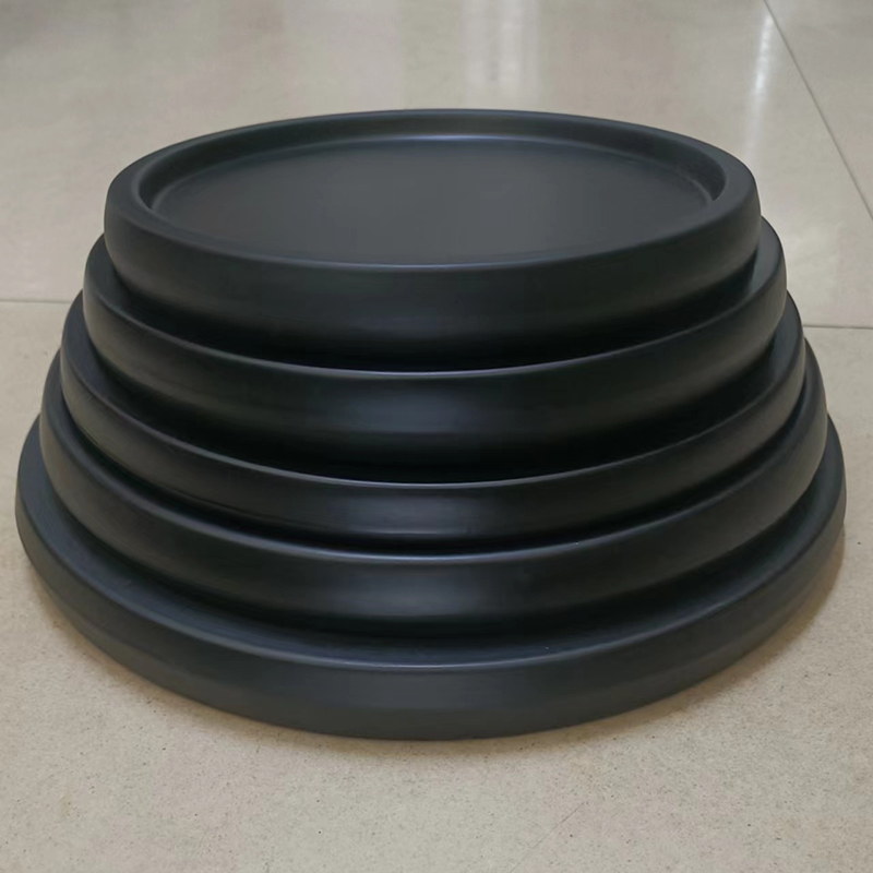 防水花盆鱼缸底座圆形竹木底托花瓶奇石工艺品摆件盆栽展示盘