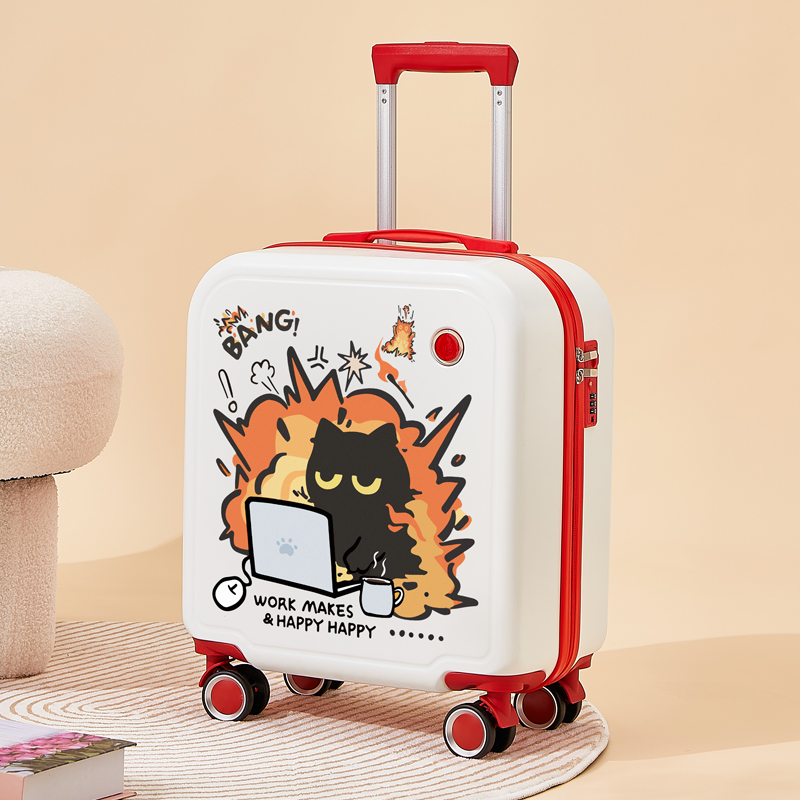 行李箱20寸可登机18寸旅行箱新款小型密码箱子儿童卡通拉杆箱男女