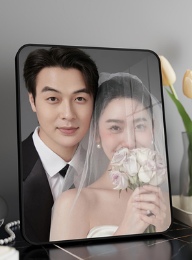 婚纱照相框挂墙定制洗照片做成摆台全家福画框加打印水晶相片相册