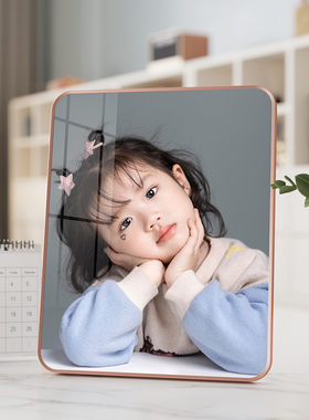 洗照片做成相框定制打印宝宝相片水晶摆台加制作婚纱照相册摆件