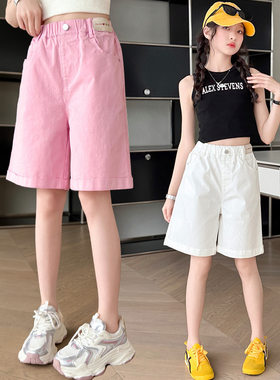 女大童过膝短裤夏薄款马裤女款