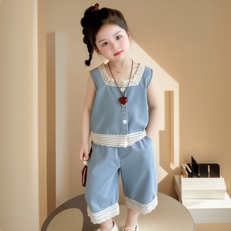 女宝宝牛仔套装夏季2026新款衣服