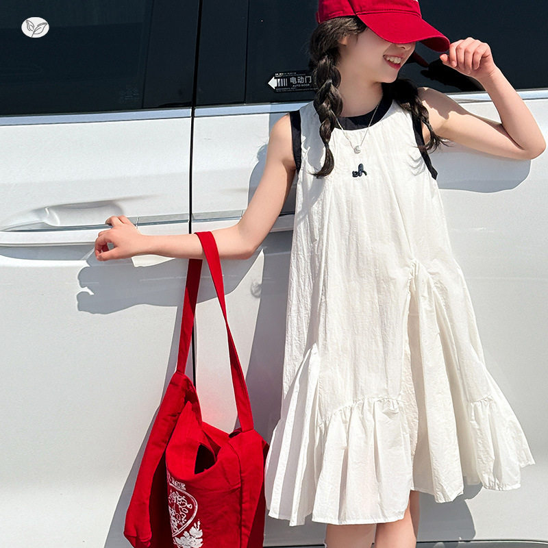 女童洋气纯棉背心裙夏季连衣裙