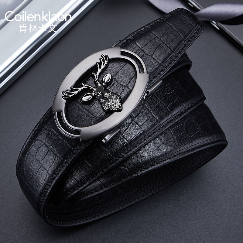 CoilenKlaon真牛皮男腰带