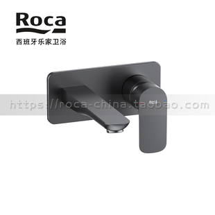 ROCA乐家爱塔斯入墙式单把手面盆龙头5A3590GMN冷热暗装墙出台盆