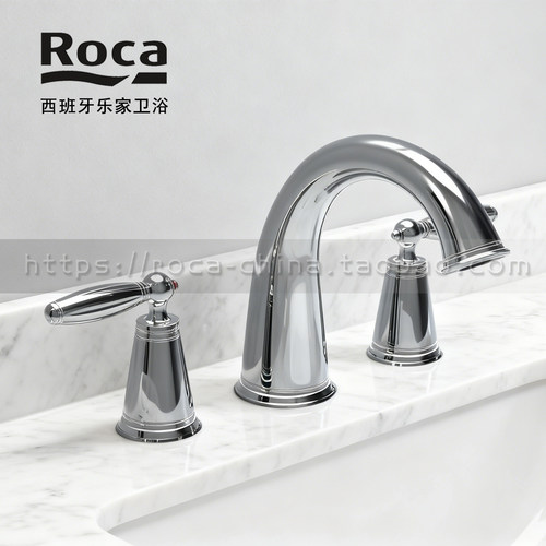 ROCA乐家威尼斯双把台式面盆龙头