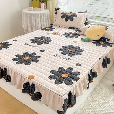 床单床笠款单件h夹棉床罩2022新款防滑固定床垫保护罩防滑套全包