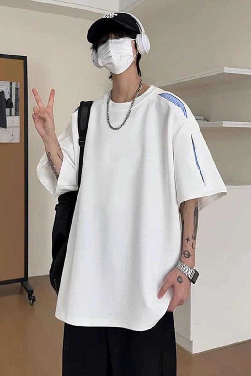 韩版纯色基础款百搭圆领T恤衫W134-P45,男装T恤,电商D321A