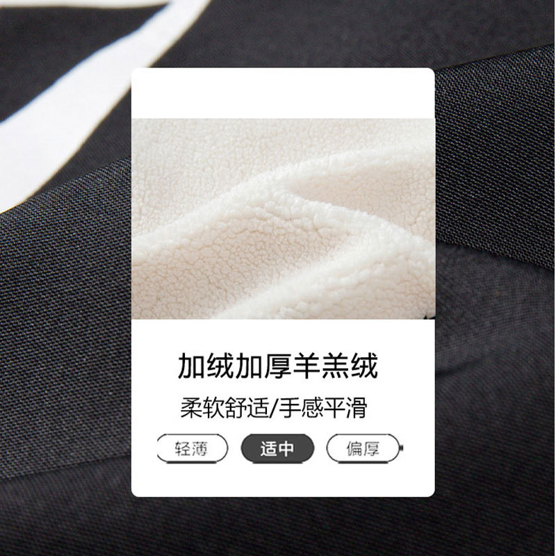 港风潮牌韩版嘻哈休闲宽松双面穿羊羔绒外套22120,男装卫衣,电商D321A