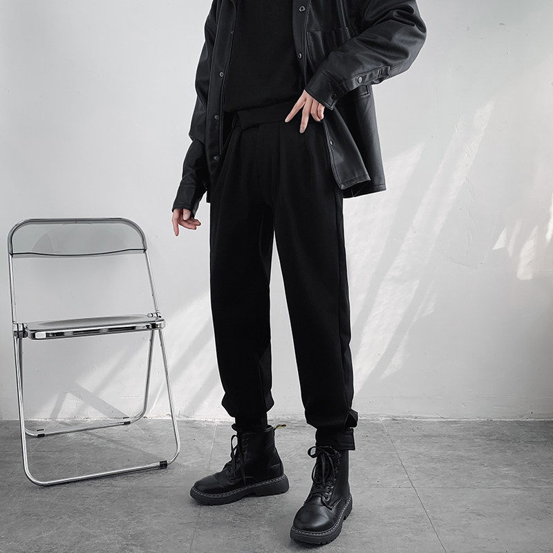 哈伦休闲西裤男宽松潮流魔术贴裤子D321A2189P403,男装休闲裤,电商D321A