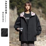 春秋新品撞色连帽夹克男女款潮牌ins青少年帅气外套J6093-特P70，男装夹克，电商D321A