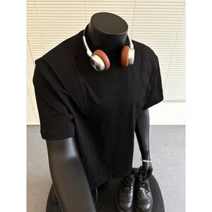 设计感小众短袖T恤男夏季圆领不规则半袖TX56特35，男装T恤，电商D321