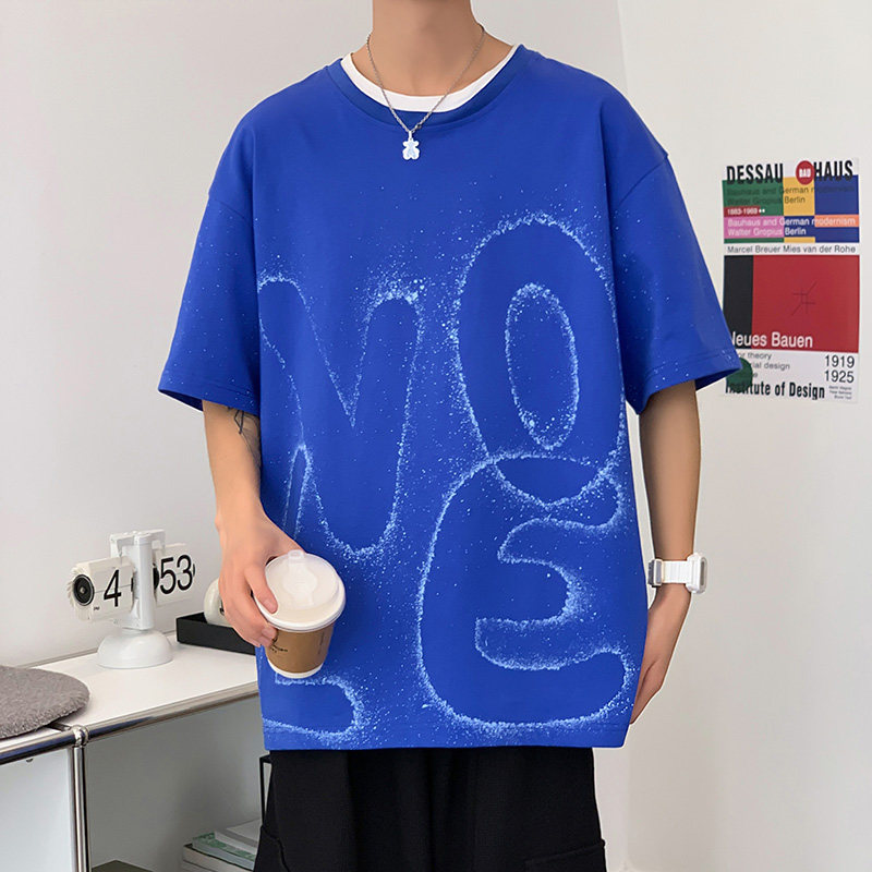 2022高品质潮牌短袖T恤中性男女港风D321T003P35,男装T恤,电商D321A