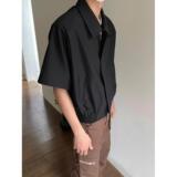 夏季city休闲短袖衬衫翻领宽松男女半袖衬衣JF3009-P48，男装衬衫，电商D321