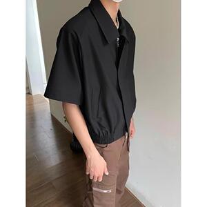 夏季city休闲短袖衬衫翻领宽松男女半袖衬衣JF3009-P48图片
