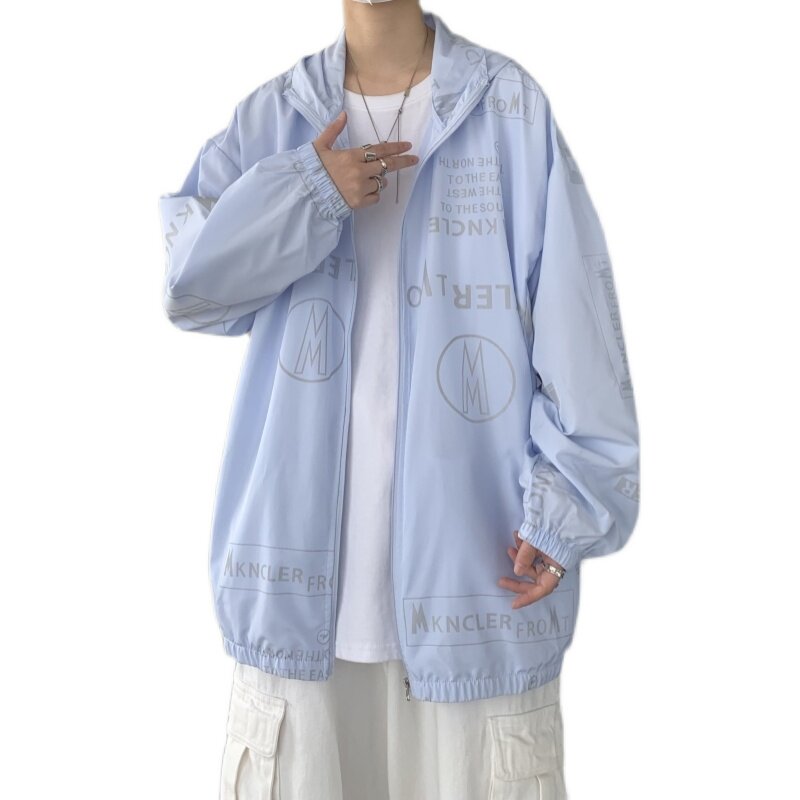 夏季新款男女防晒衣大码防紫外线夹克外套港风D321F1050P50,男装夹克,电商D321A