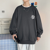 2022春秋港风圆领卫衣潮流图案青年上衣D32120279-P38一，男装卫衣，电商D321A