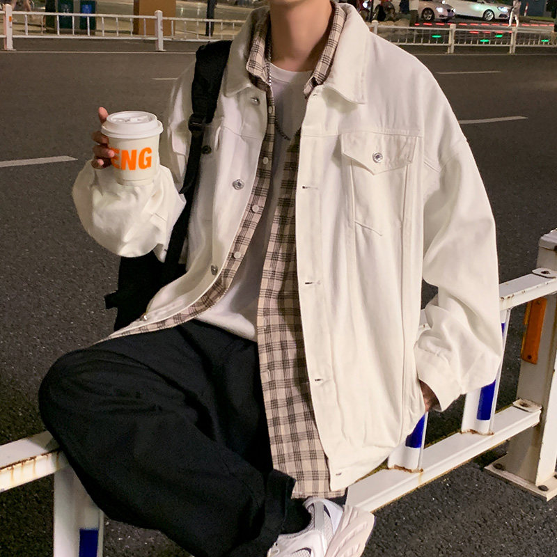 2023秋季港风中性男女夹克牛仔衣D321H001,男装夹克,电商D321A
