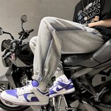 新款休闲简约男长裤子韩版港风青少年束脚卫裤高街潮牌K101P45，男装休闲裤，电商D321A