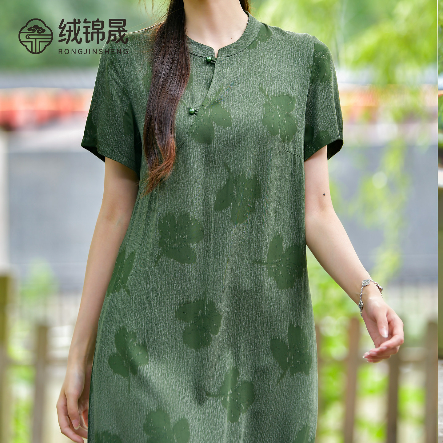 长款气质修身显瘦时尚旗袍裙子图片