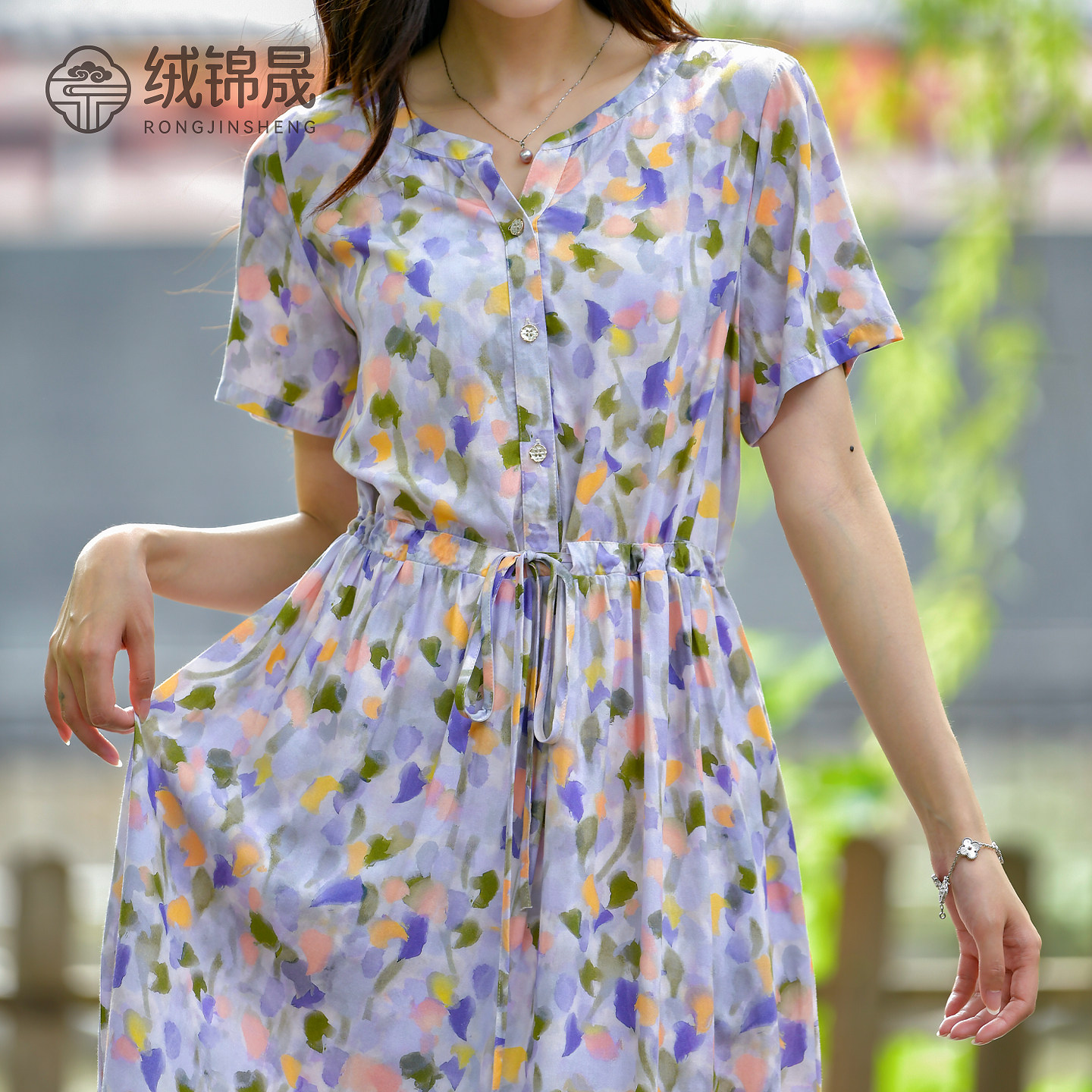 夏季新款棉绸连衣裙女图片