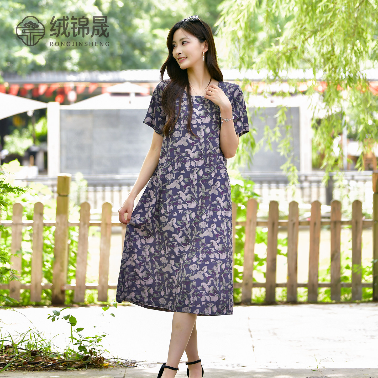 夏季新款棉绸连衣裙女图片