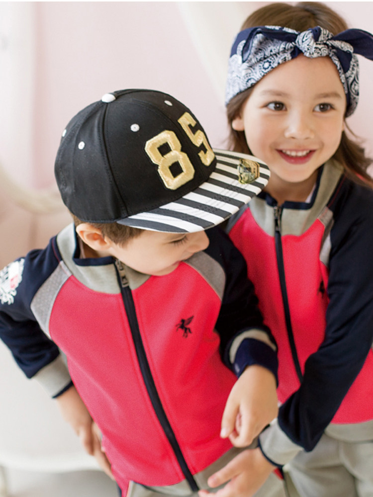 Kindergarten clothes spring and autumn suits primary and secondary school uniforms sports meeting teachers British style children's class suits three-piece set