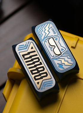 limbo灵宝机械猫钛合金叮叮推牌edc指尖解压玩具密集段落啪啪币