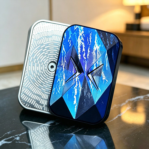 EDC解压玩具X4L无限位推牌机械直推推牌金属解压玩具减压黑科技