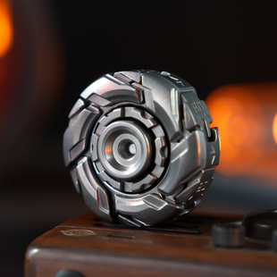 不锈钢新款 暴躁08石洗EDC手指尖陀螺躁动解压神器开甲减压玩具