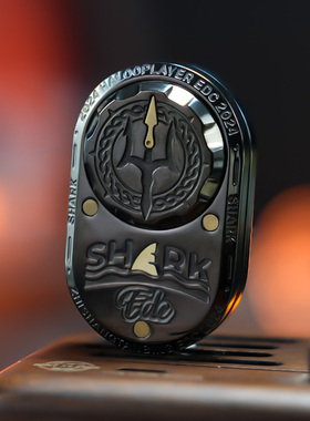 指上谈兵哈噜联名2.0海鲨律动推牌EDC玩具合金旋转机械解压饺子