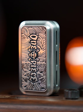 路飞钛合金音叉edc三层磁力段落推牌不锈钢解压神器玩具猫神幽灵