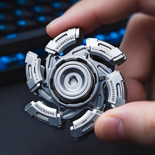 躁动青春版 旋转联动暴躁08开甲指尖陀螺edc玩具减压神器解压玩具