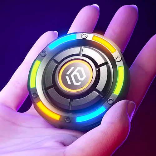 异爵旅行者磁力推牌啪啪币黑科技edc发光指尖陀螺复合型解压玩具