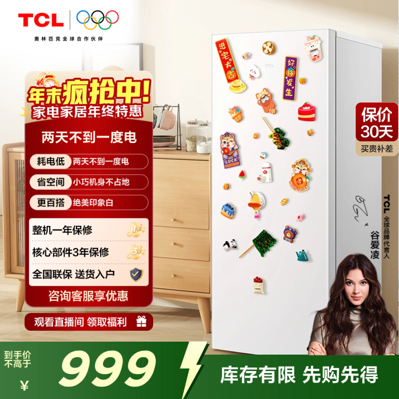 TCL118升单门双温小冰箱