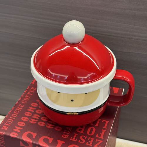 COSTA礼物精灵马克杯280ml红色圣诞限定陶瓷杯办公室便携随带清仓