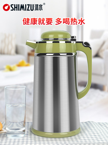 清水保温壶3192家用水壶大容量办公热水瓶暖壶瓶玻璃内胆保温水瓶