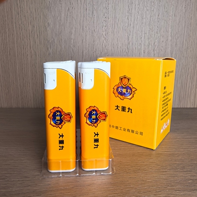 超薄斜打电子明火打火机一次性