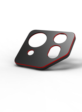 适用华硕ROG8镂空防刮磨砂金属镜头圈贴膜 rog8pro原彩色绿色蓝色银色黑红色镜头框散热摄像头保护贴 拼色