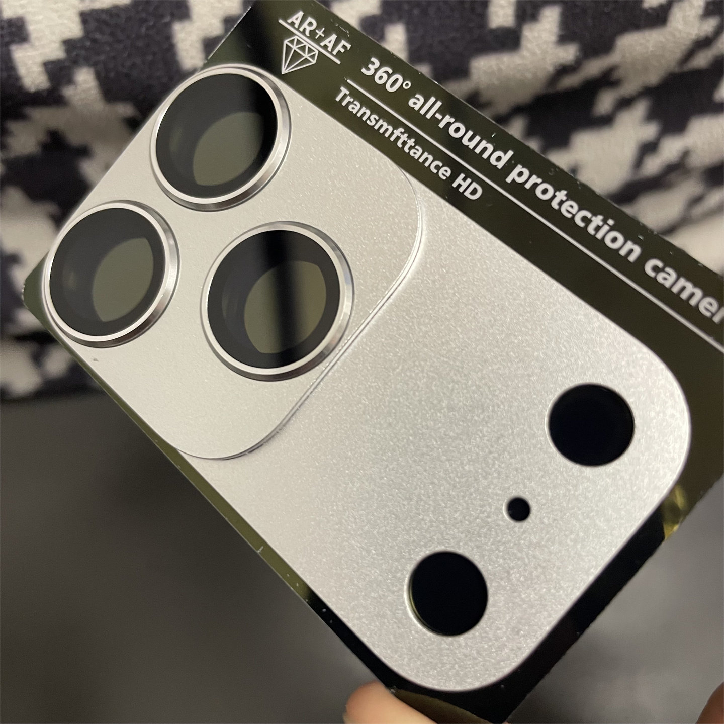 适用iPhone17promax摄像头底座分体可拆装防刮保护膜 苹果17pro纯彩色银橙蓝色金属镜头防爆贴膜彩膜钢化膜潮