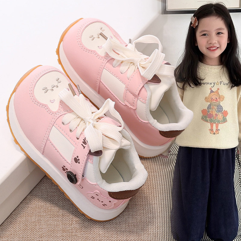女童可爱卡通圆头豆豆鞋2026春秋爆款中大童软底时尚运动鞋跑步鞋,童鞋/婴儿鞋/亲子鞋,运动鞋,淘宝优惠券,粉丝福利购,淘宝优惠卷