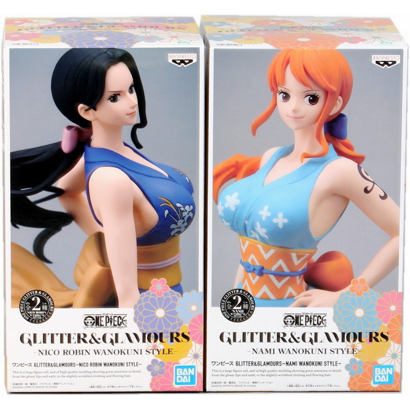 正品万代景品海贼王gg和之国罗宾和服 忍者娜美手办性感机箱摆件