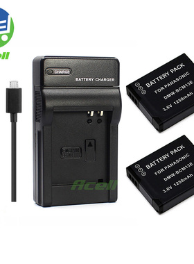 适用于 松下DMW-BCM13E BCM13GK DMC-TZ56相机电池+USB充电器