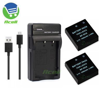 适用于 LEICA徕卡BP-DC8 BPDC8 X1 X2相机电池+USB旅行充电器
