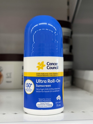 澳洲Cancer Council 隔离SPF 50+日常面部滚珠防晒霜