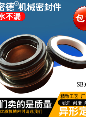 水泵配件GD汽油机泵机械密封件水封轴SB-17/20/25/28/30陶瓷石墨
