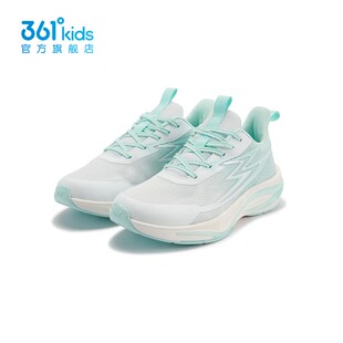 361度童鞋女童跑步鞋2025夏季新款网面儿童透气轻便减震运动鞋