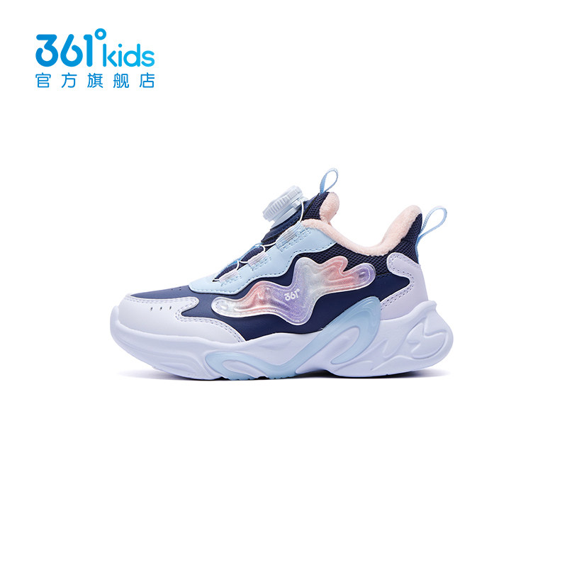 361童鞋女童棉鞋旋钮小童