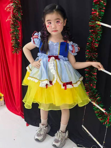 洛丽塔公主裙2026新款儿童白雪公主裙女童可爱蓬蓬纱裙生日礼服女
